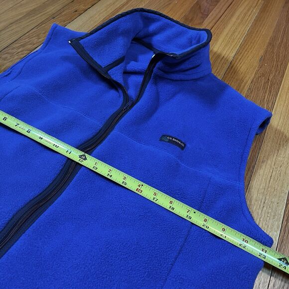 Vintage G.H. Bass Full Zip Fleece Vest Mens Size XL Blue Pockets Made In USA EUC - Picture 5 of 6